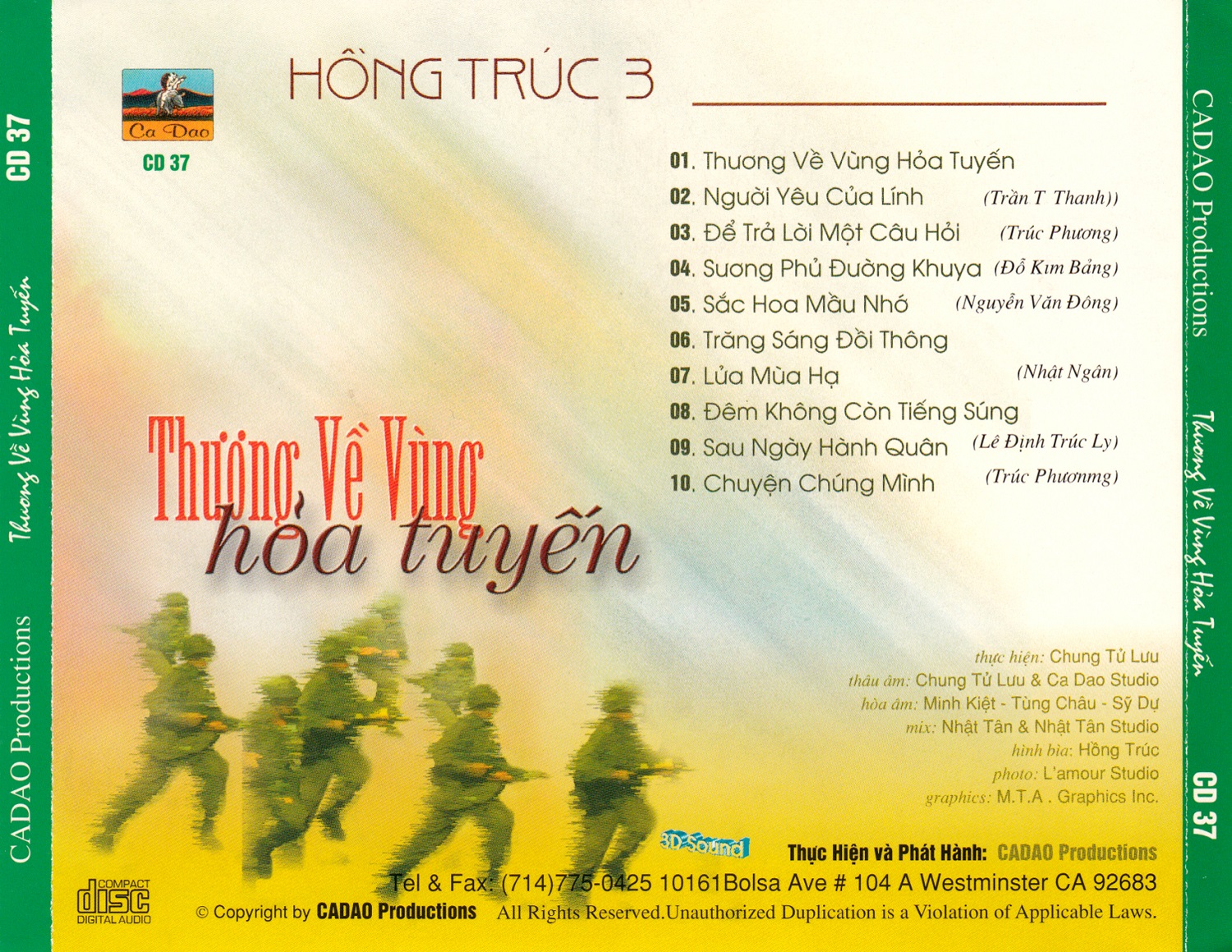 Bộ 6 đĩa Cd nhạc tiếng hát hồng Trúc 1