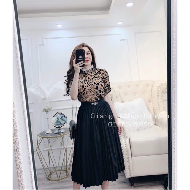 Chân váy DẬP LY CÁT HÀN dáng dài
