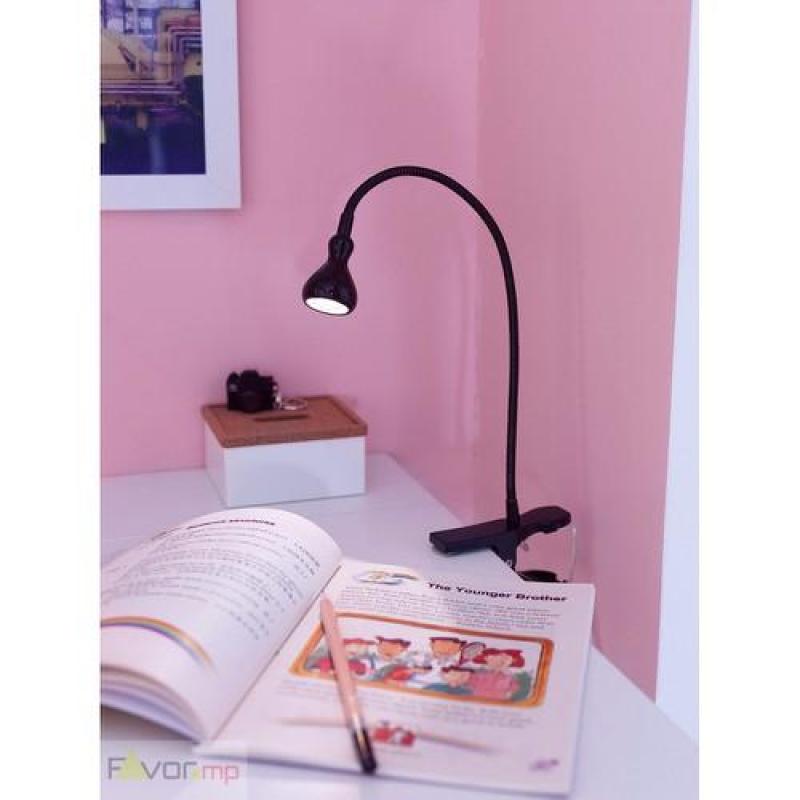 Đèn kẹp đọc sách IKEA JANSJO màu ĐEN