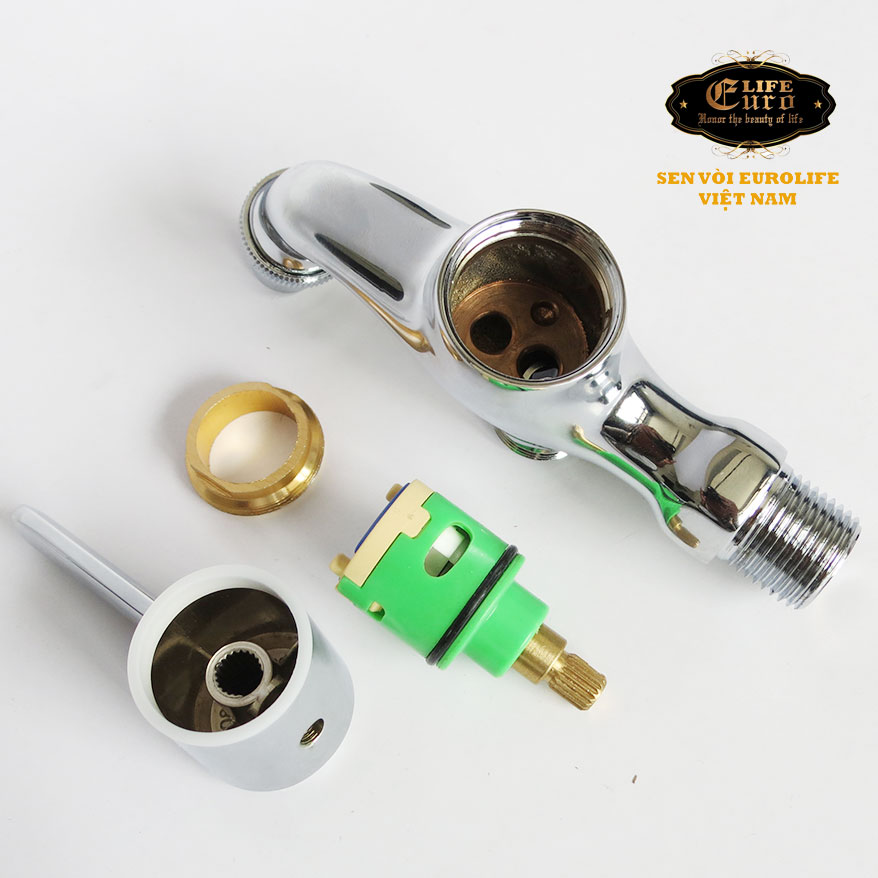 Củ sen lạnh Đồng mạ Chrome Eurolife EL-SL109 (Trắng bạc)
