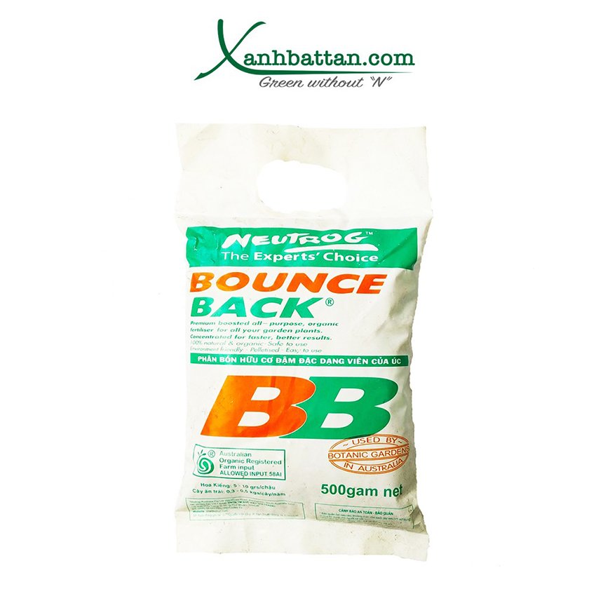 Phân Hữu Cơ Bounce Back Nhập Khẩu Từ Úc Gói 500 Gram