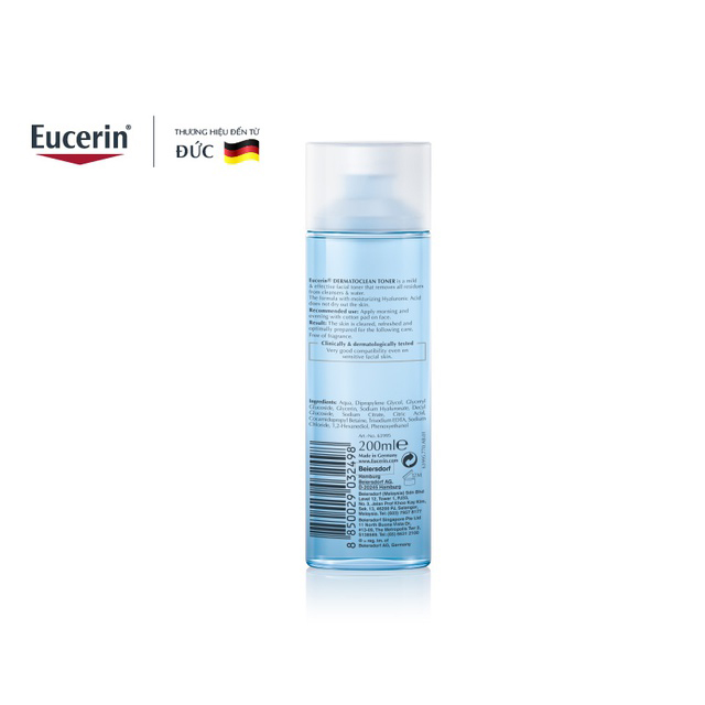 Nước Cân Bằng Eucerin Cho Da Nhạy Cảm Eucerin DermatoCLEAN HYALURON Toner 200ml