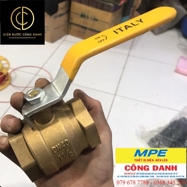 [Lấy mã giảm thêm 30%]van bi tay gạt ITALY 21  27 34 49