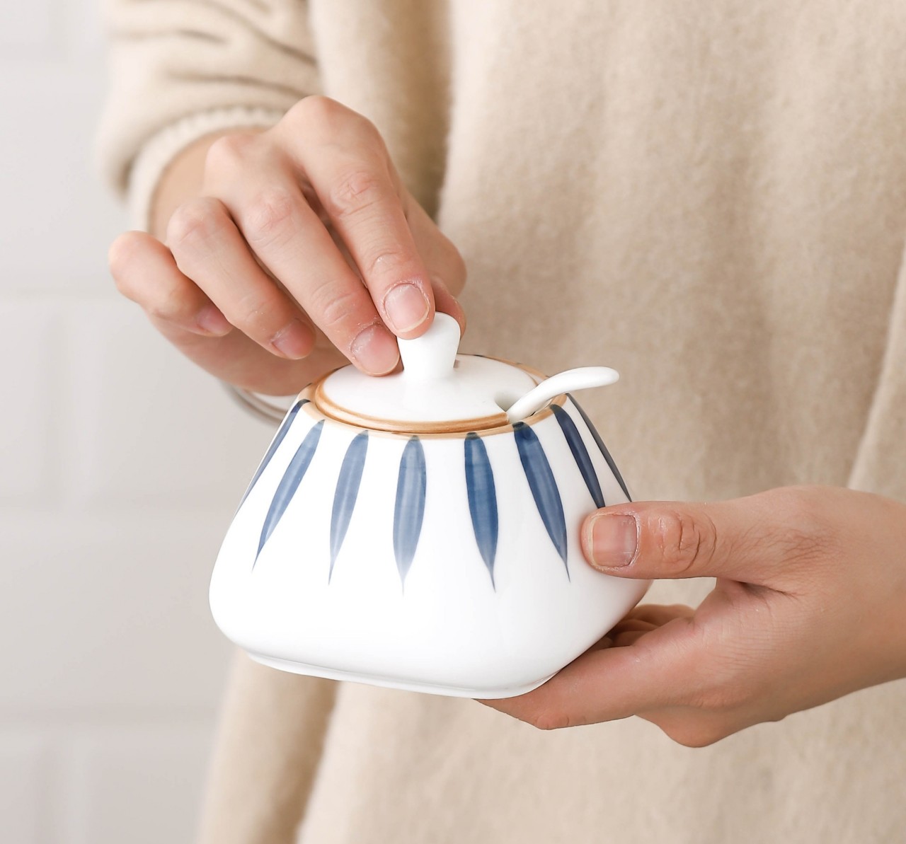 Lọ Đựng Gia Vị , Hũ Đựng Gia Vị Bằng Sứ Phong Cách Nhật Bản