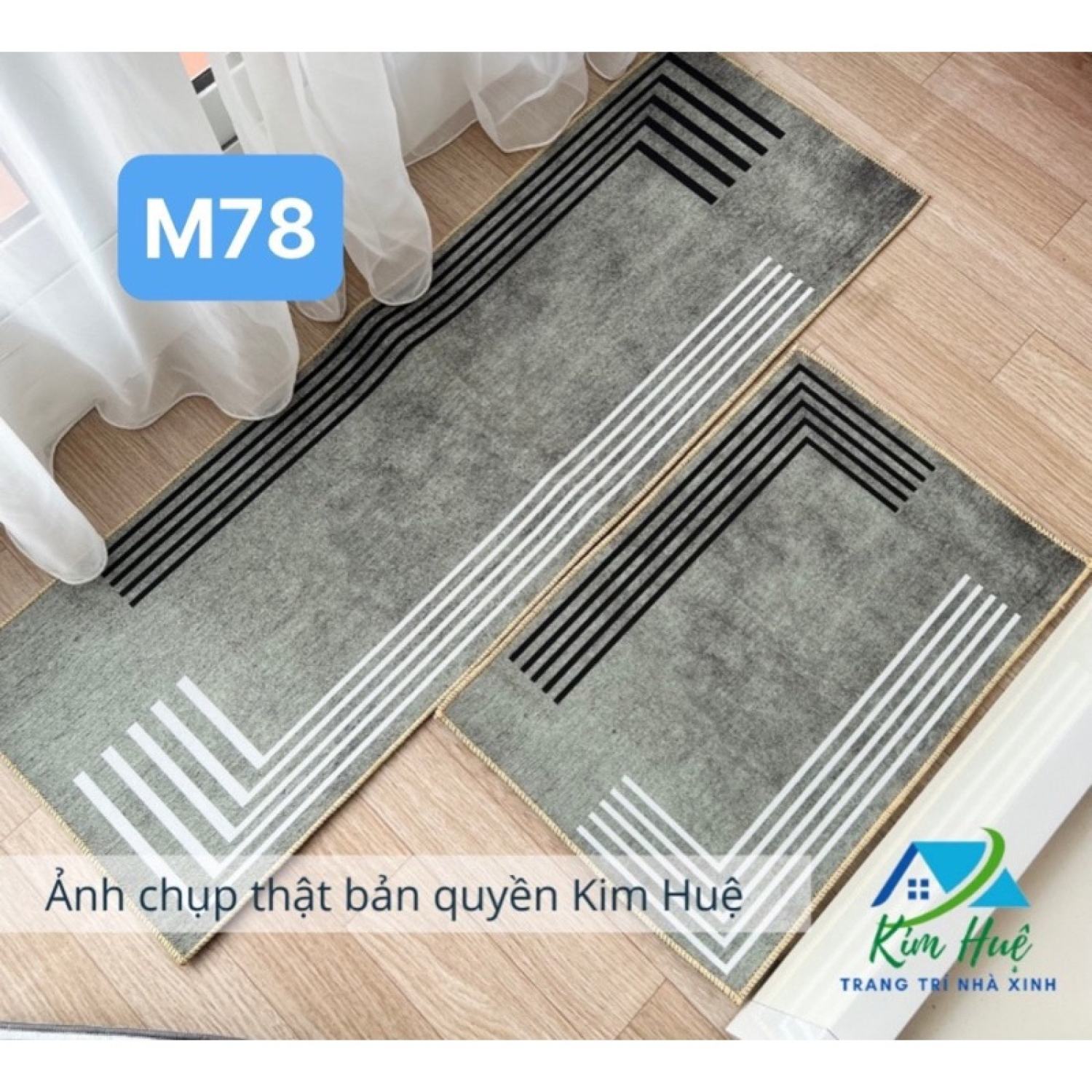 BỘ 2 THẢM BẾP 3D CAO CẤP CHỐNG TRƠN TRƯỢT