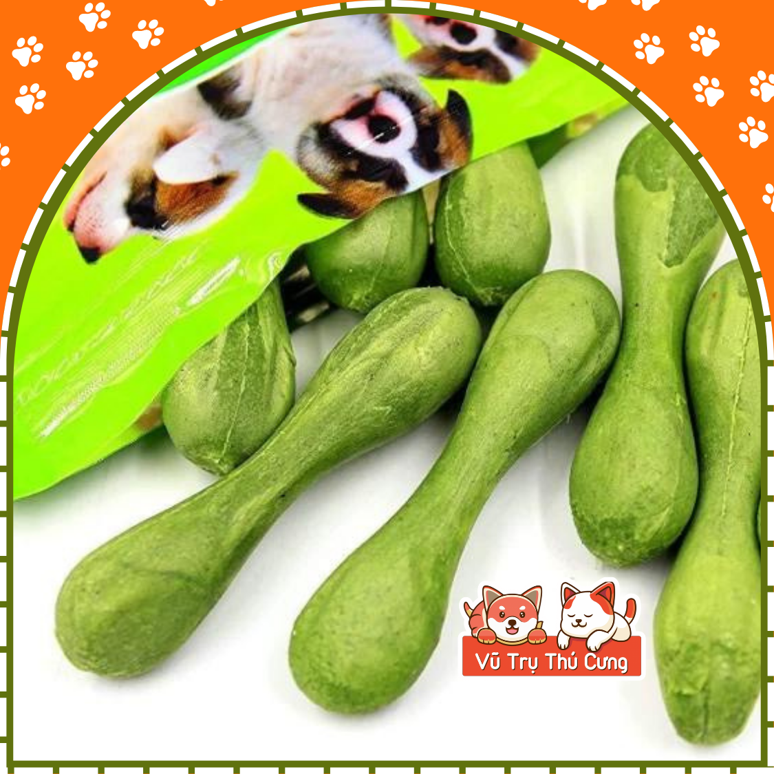 Xương thưởng mềm cho Chó gặm sạch răng, bổ sung dinh dưỡng VegeBones 60g