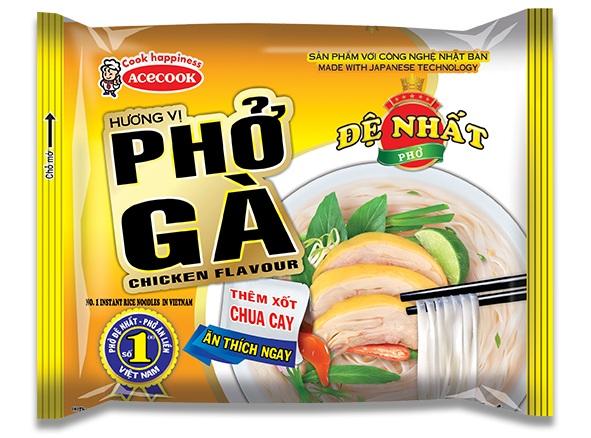 Combo 10 Gói Phở Gà Đệ Nhất Acecook 65G