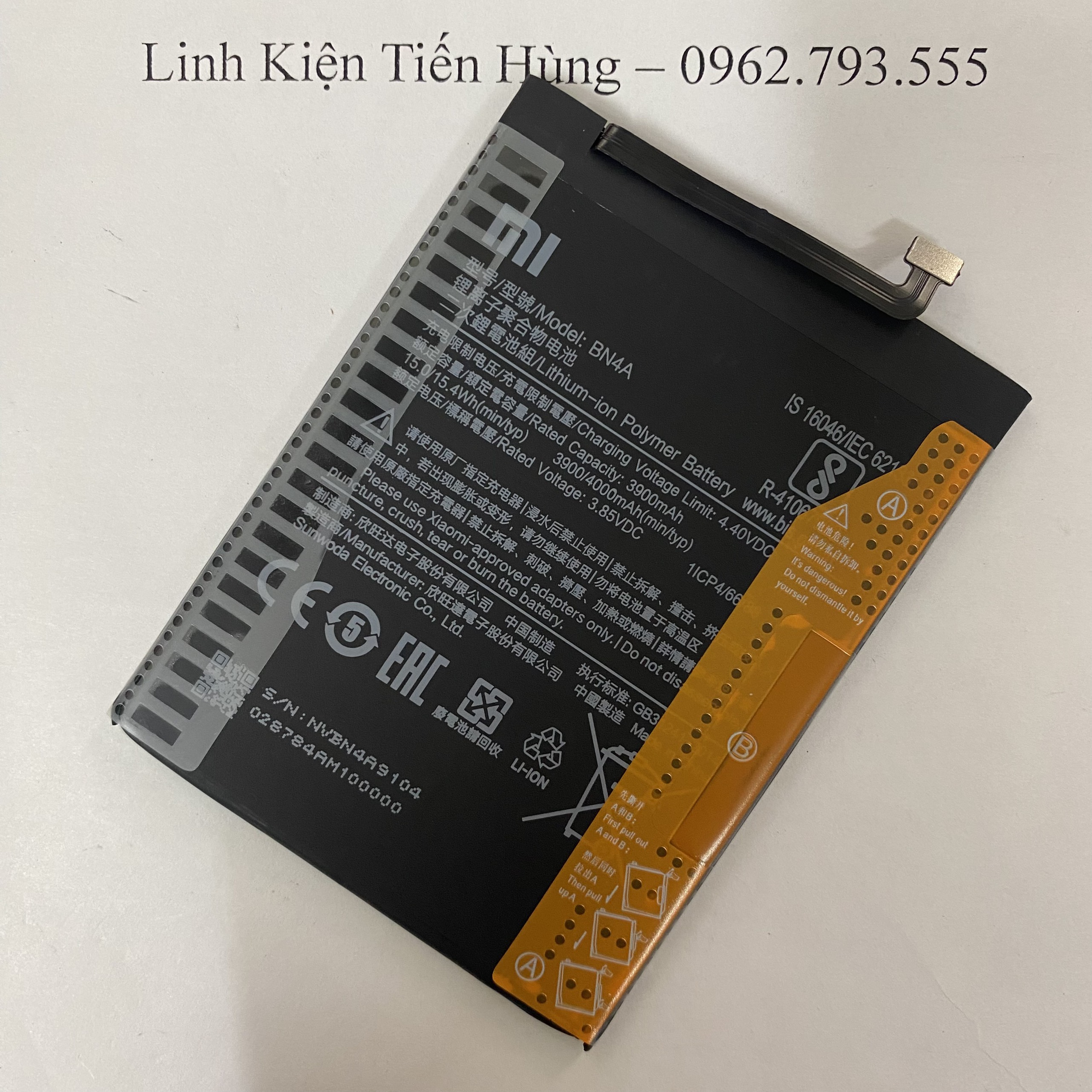 Pin Xiaomi Redmi Note 7/ Note 7 Pro BN4A zin bảo hành đổi mới