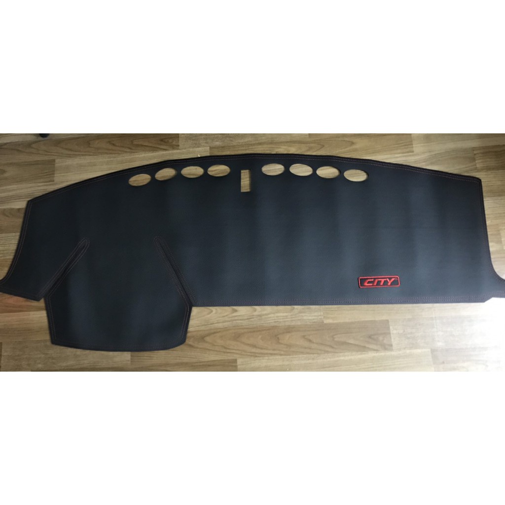 Thảm taplo da carbon xe honda city 2016-2020, 2021 2022- vân cacbon siêu đẹp