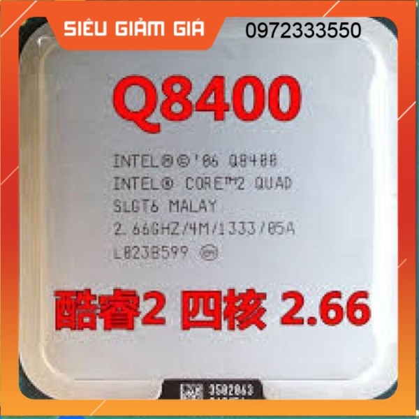 Bảng giá CPU q8400,Q9400,Q9500,E5XX core 2 quad Phong Vũ