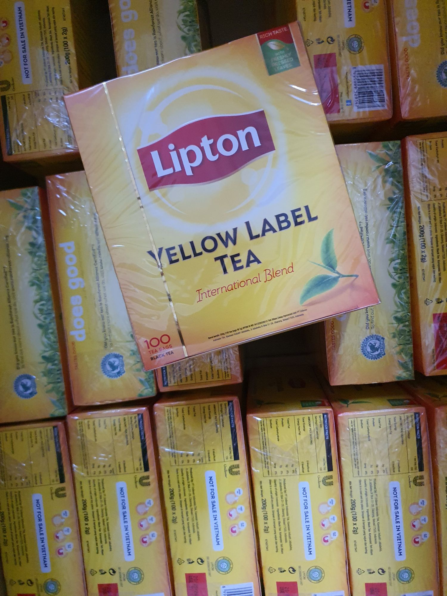 [Hoàn tiền 10%] [HCM]Trà lipton 100 gói túi lọc -date 2025