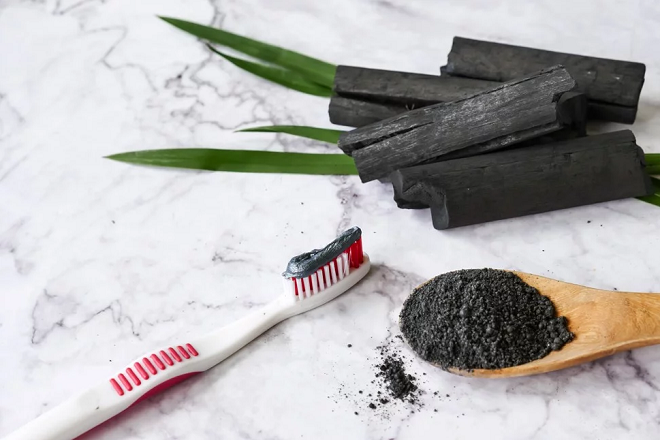 Bột Denti Chà Răng - Denti đánh răng - bột than cà tím (100gr)