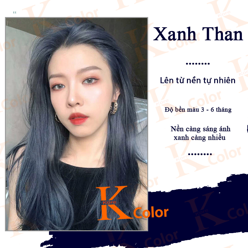 Thuốc nhuộm tóc màu Xanh Than kcolor