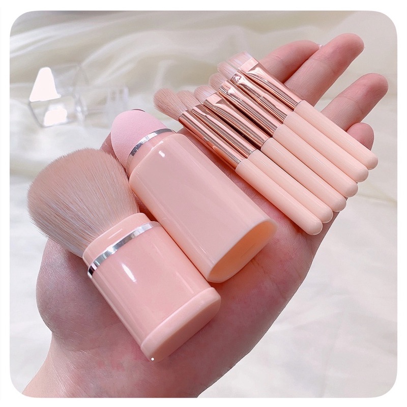 CRUSH Cọ Trang Điểm/bộ Cọ Trang Điểm/bộ Make Up Đầy Đủ Chải 8 Que Bằng Hộp Nhựa