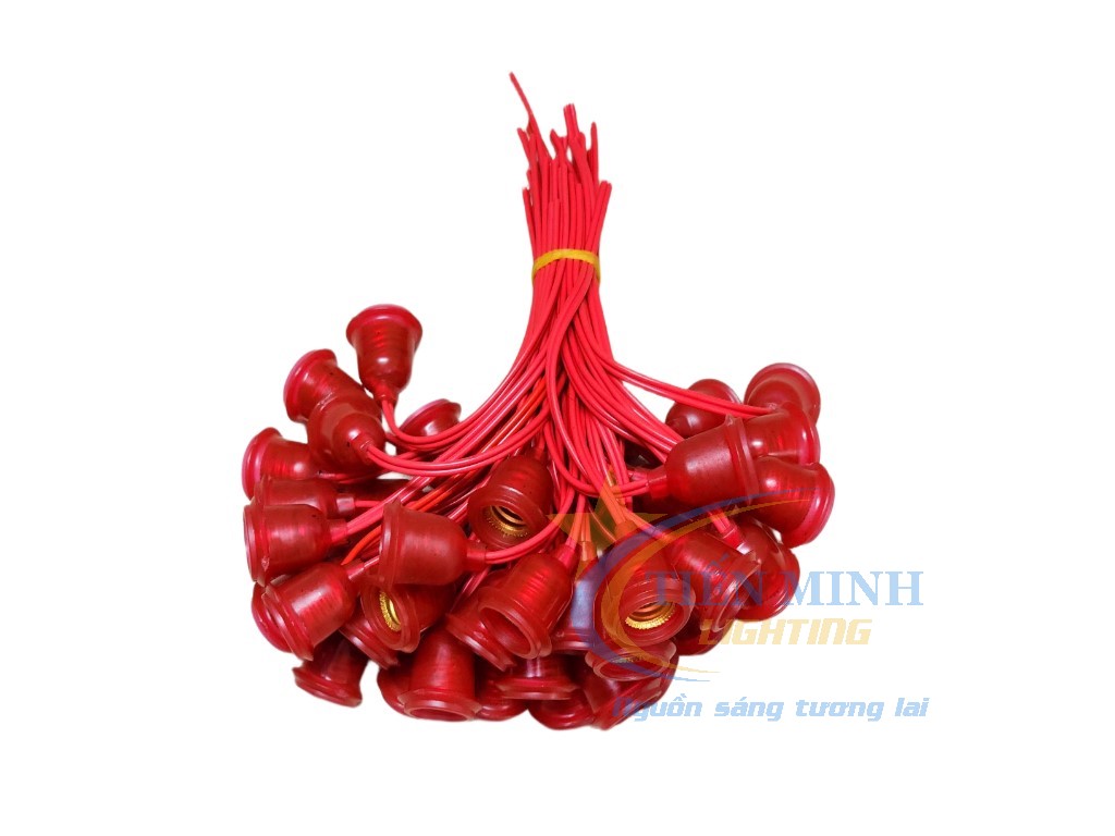 Combo 5 đui đèn bóng trái ớt E12 thông dụng, loại mềm & cứng, chất liệu nhựa ABS cao cấp