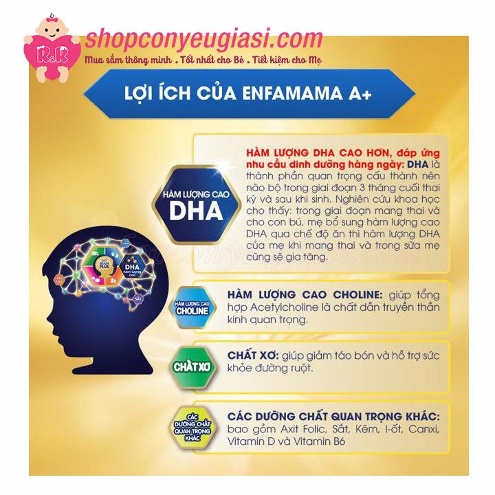 [HCM]Sữa Bầu Enfamama A+ 870g - Mẫu Mới