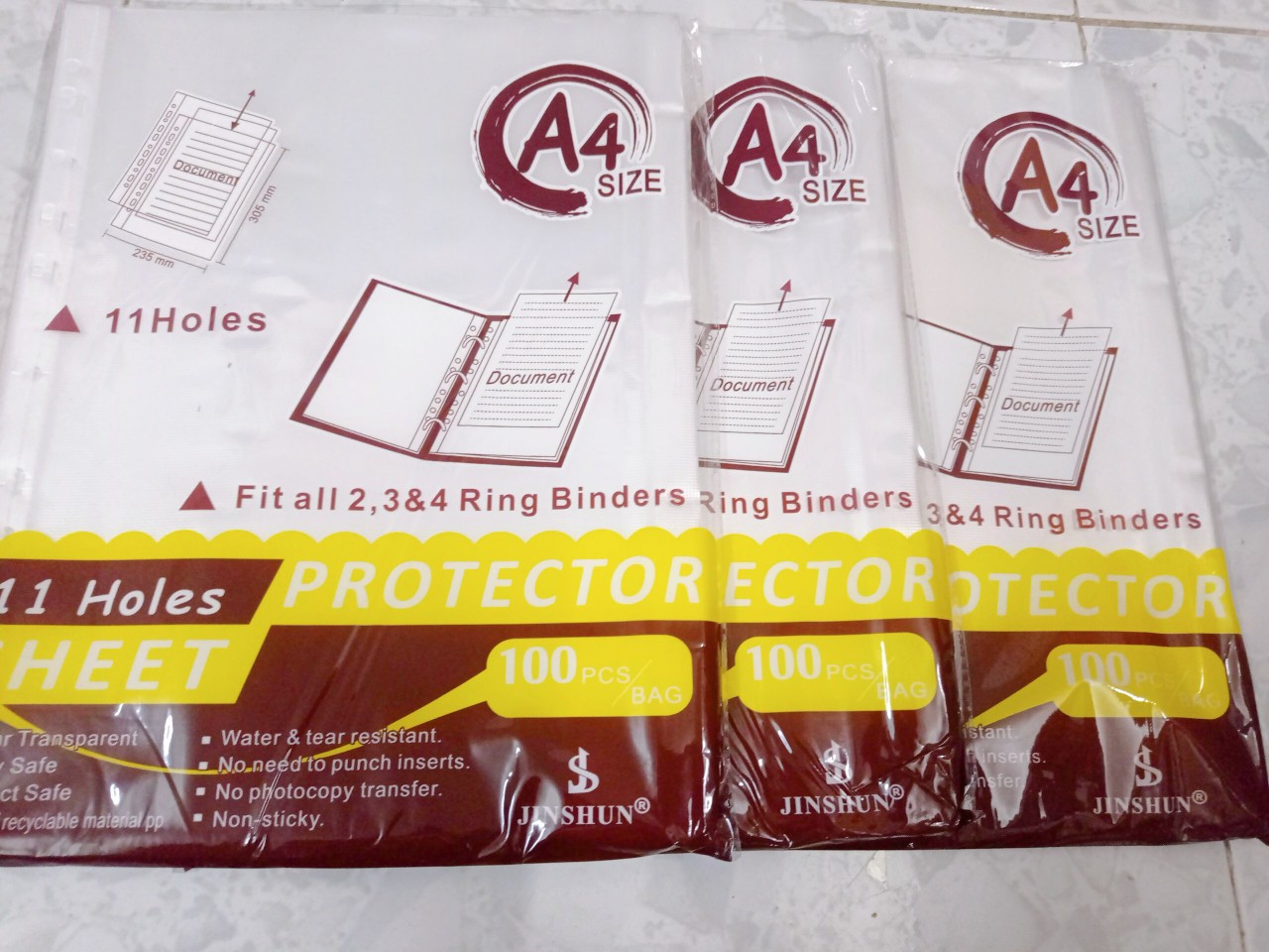 [giá siêu sốc ] Bìa lá lỗ A4 ( 1 xấp x 100 lá ) - VPP Đại Ngọc Thùy