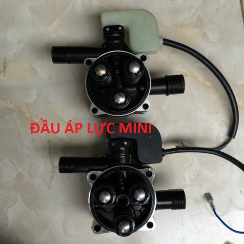 Bộ đầu bơm máy rửa xe mini 3 piston kèm sẵn rơ le