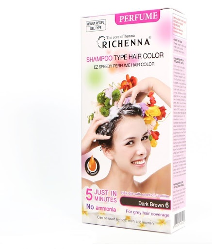 Nhuộm tóc dạng dầu gội Richenna Perfume