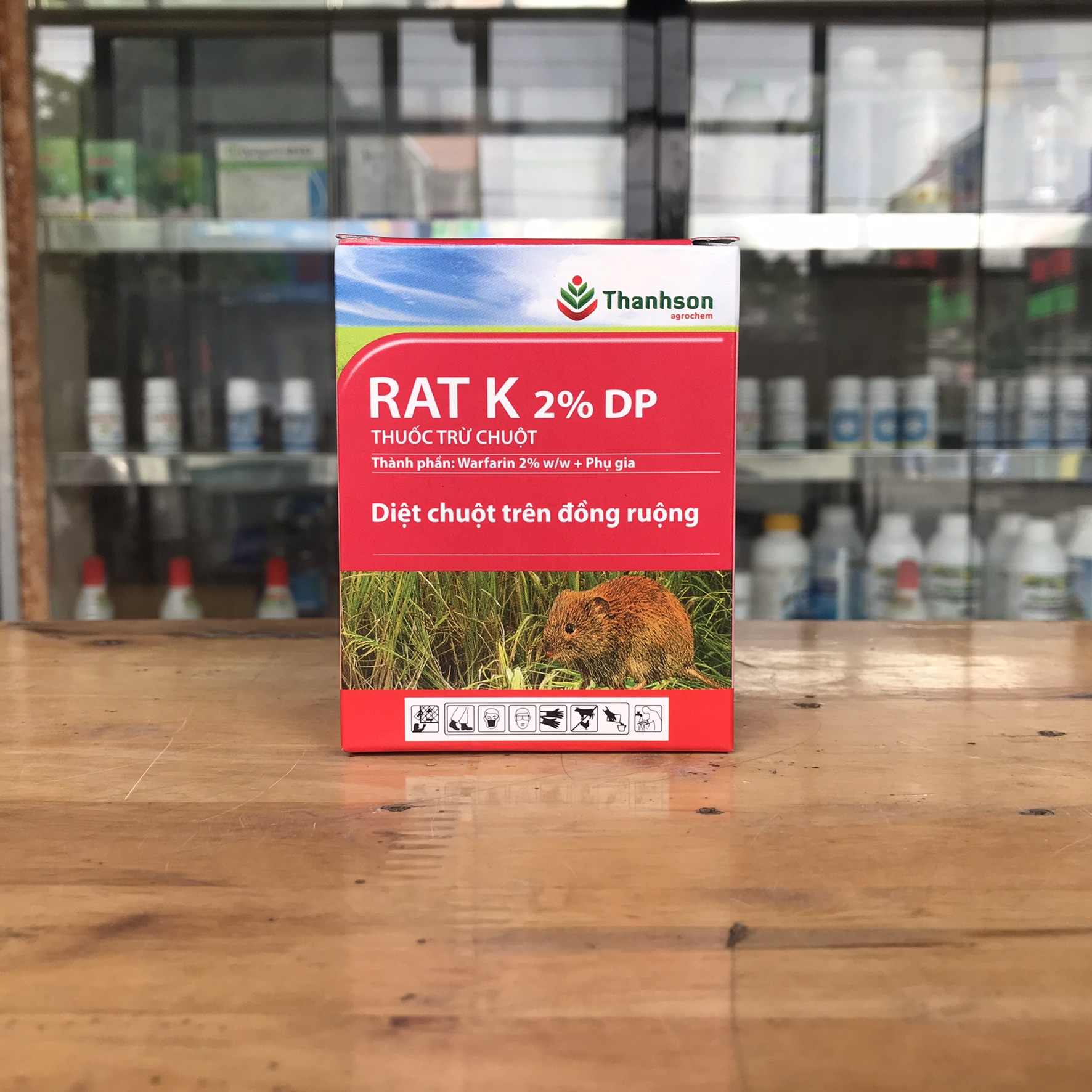 Thuốc diệt chuột Rat K 2% DP (gói 10g)