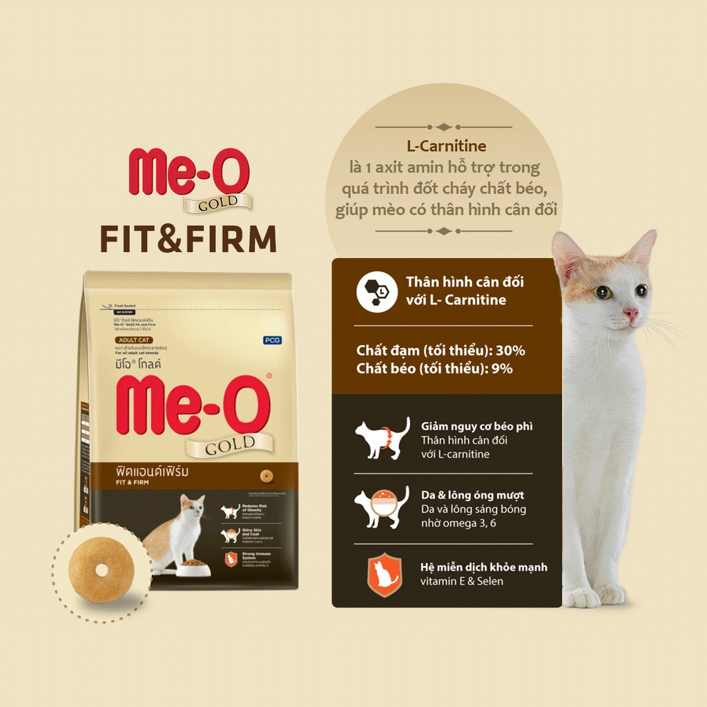 Hạt cho mèo me-o gold, hạt me-o gold cho mèo cao cấp nhập khẩu thái lan - túi 1.2kg