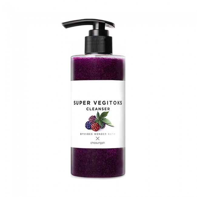 [HCM][HÀNG CÓ TEM] Sữa rửa mặt rau củ tạo bọt thải độc Super Vegitoks Cleanser 300ml vegitok