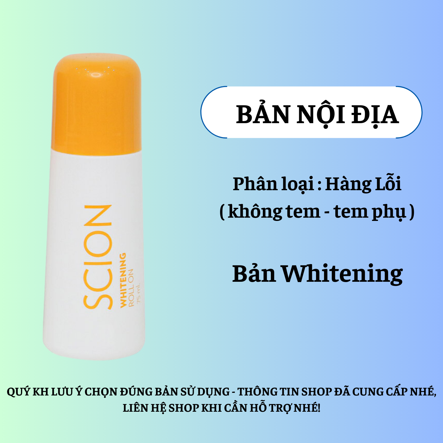 Lăn khử mùi Scion Nuskin