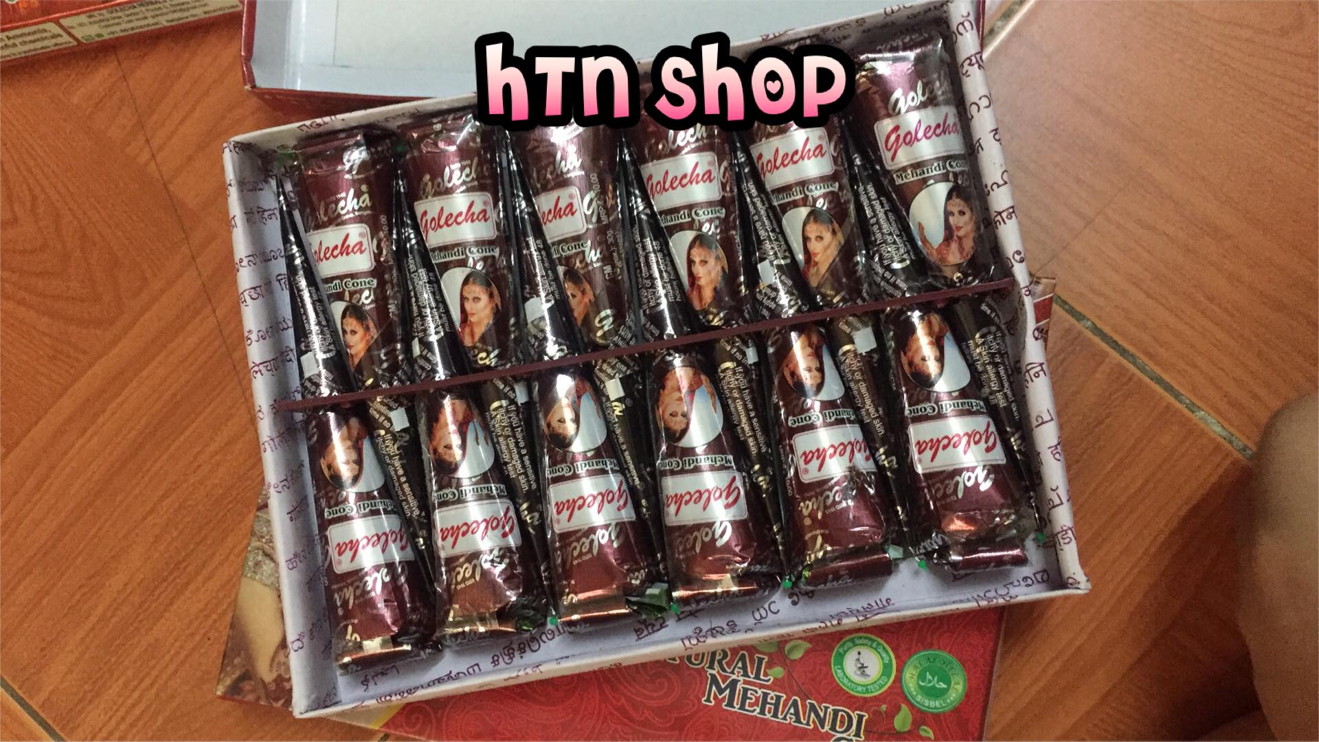 Mực hena mực henna vẽ henna ấn độ - Cam