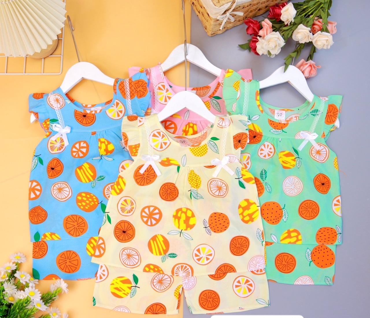 Bộ Tole Kiểu Bé Gái (14-18kg) (giao màu ngẫu nhiên)