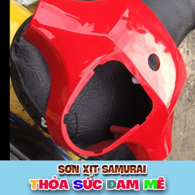 Samurai H138 - Sơn xịt màu đỏ candy _ Red R4L rực Honda