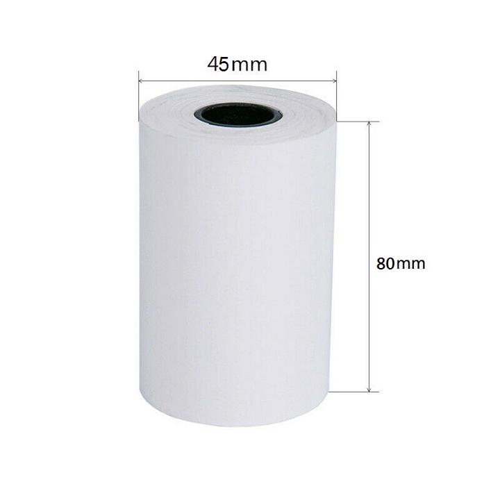 30 Cuộn Giấy In Nhiệt Oji Khổ K80 Phi 45mm (80x45mm)