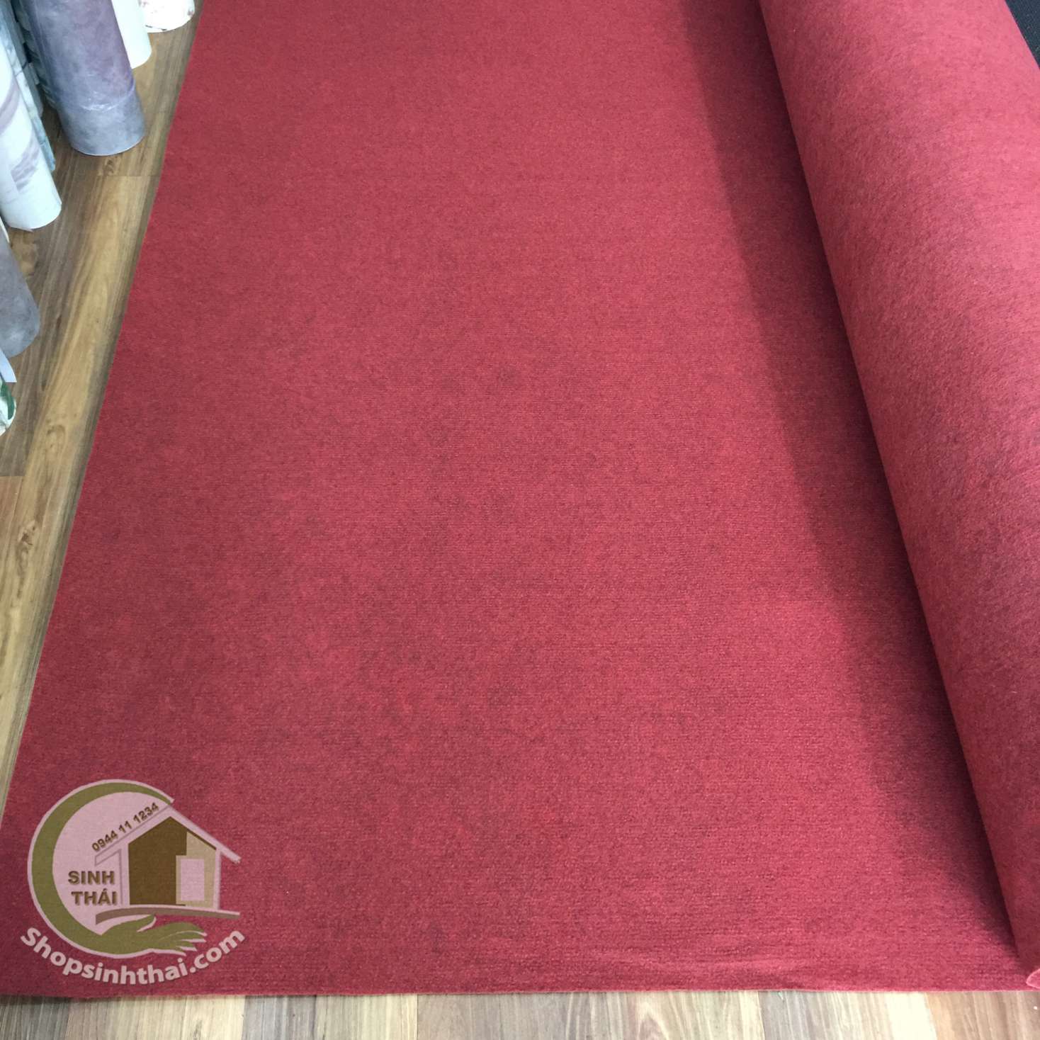 [HCM]Thảm nỉ trải sàn màu đỏ đô - 1m²