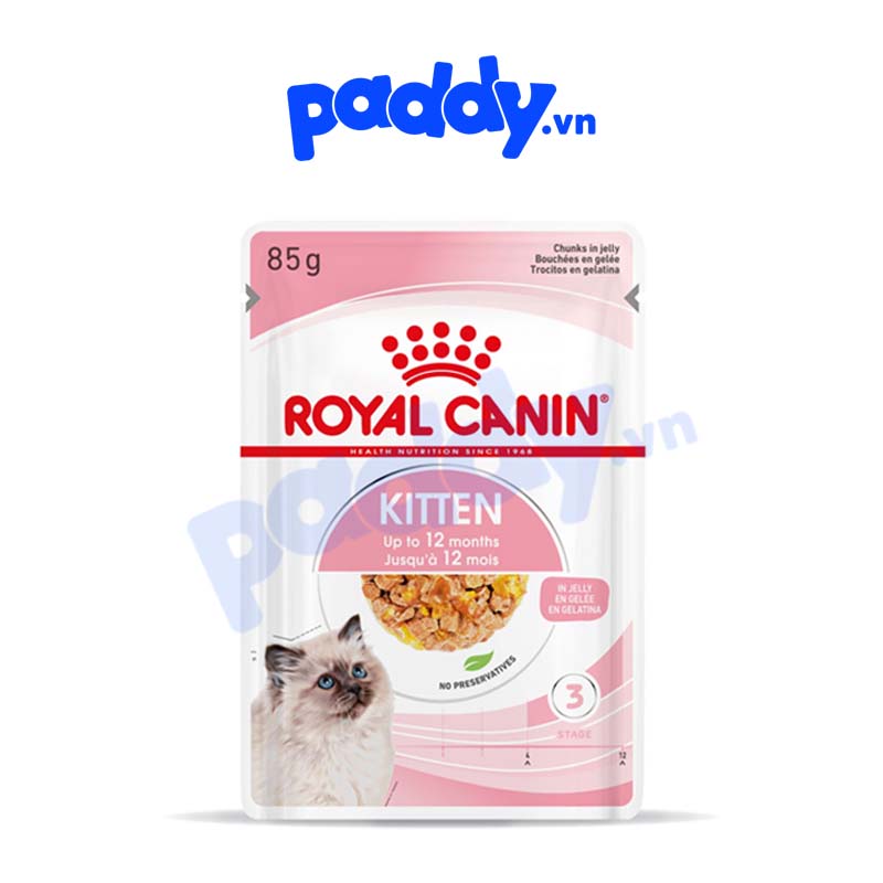Pate Cho Mèo Con Royal Canin Kitten Gravy, Jelly, Loaf