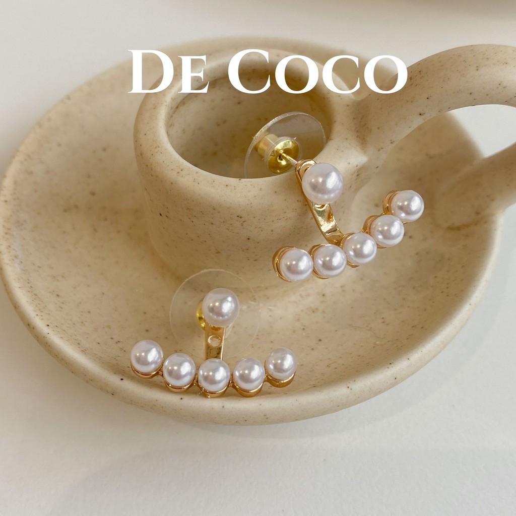 Khuyên tai hạt trai vầng trăng De Coco decoco.accessories