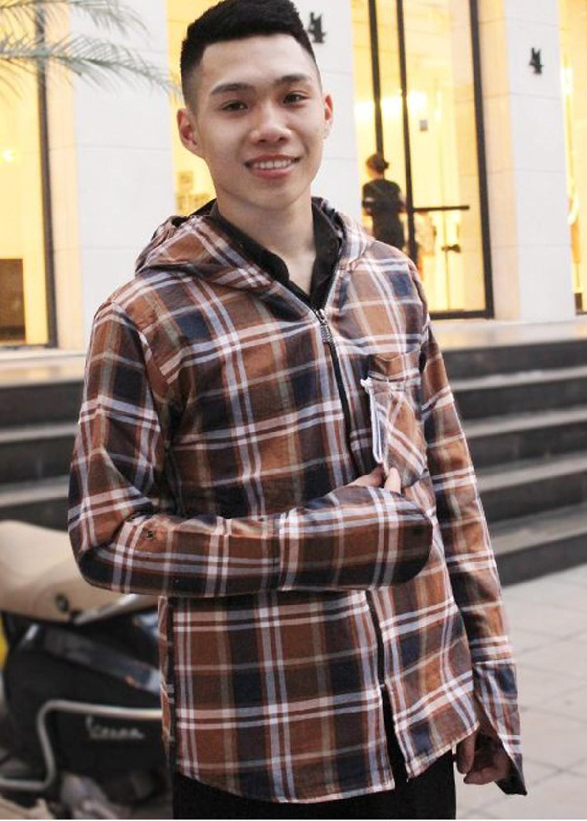 Áo khoác chống nắng 2 lớp kẻ caro nam( free size)