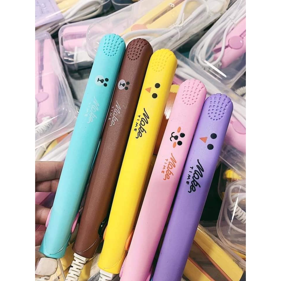 [HCM][CAO CẤP] MÁY ÉP DUỖI TÓC MINI - MÁY DUỖI TÓC KITTY MINI MAKE TIME