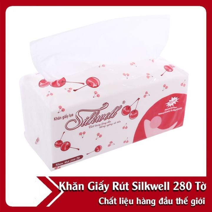 COMBO 4 BỊCH KHĂN GIẤY RÚT SILKWELL 280 TỜ