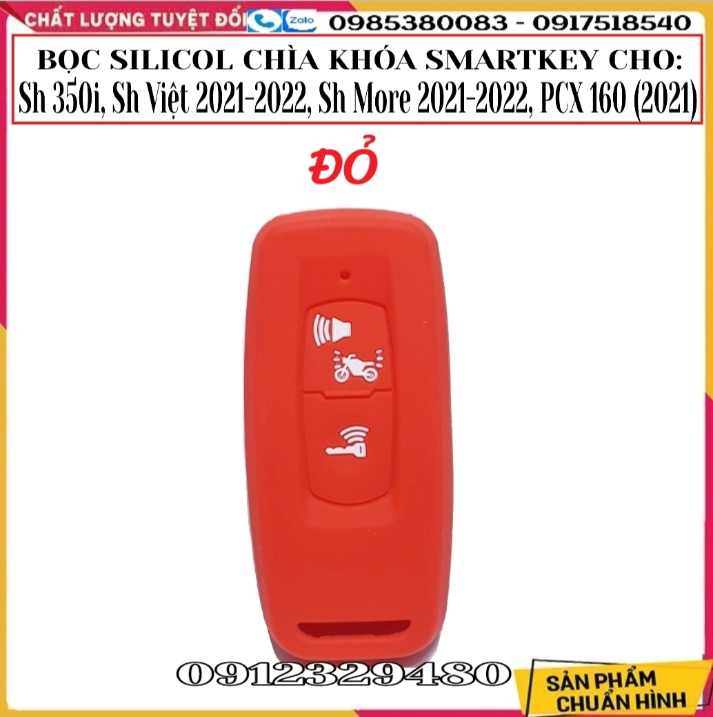 Bọc Silicon bảo vệ Smartkey chìa khoá xe HONDA Sh 300i, Sh 350i, Sh 2021 - 2022, Sh Mode 2021, PCX 2021- 2022