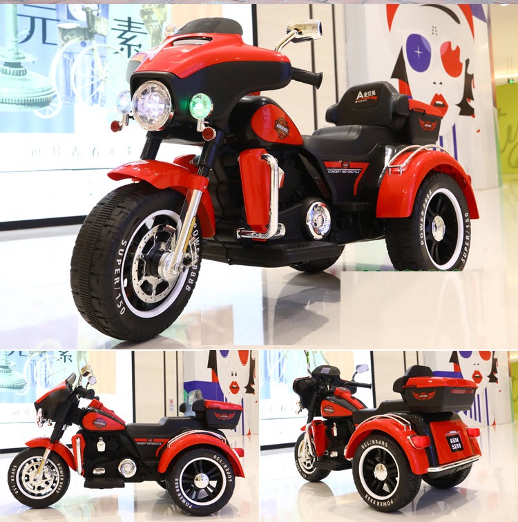 Xe máy điện trẻ em ABM 5288 - 3 bánh cao cấp  - Xe mô tô điện trẻ em cỡ đại - siêu xe cực ngầu cho bé