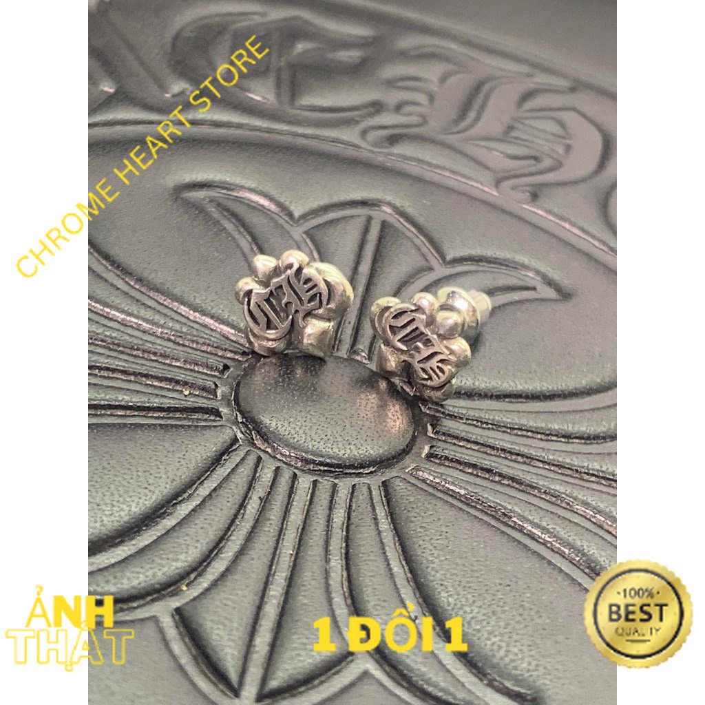 Chrome heart earrings Silver 925 full box pattern 8-chrome heart shop