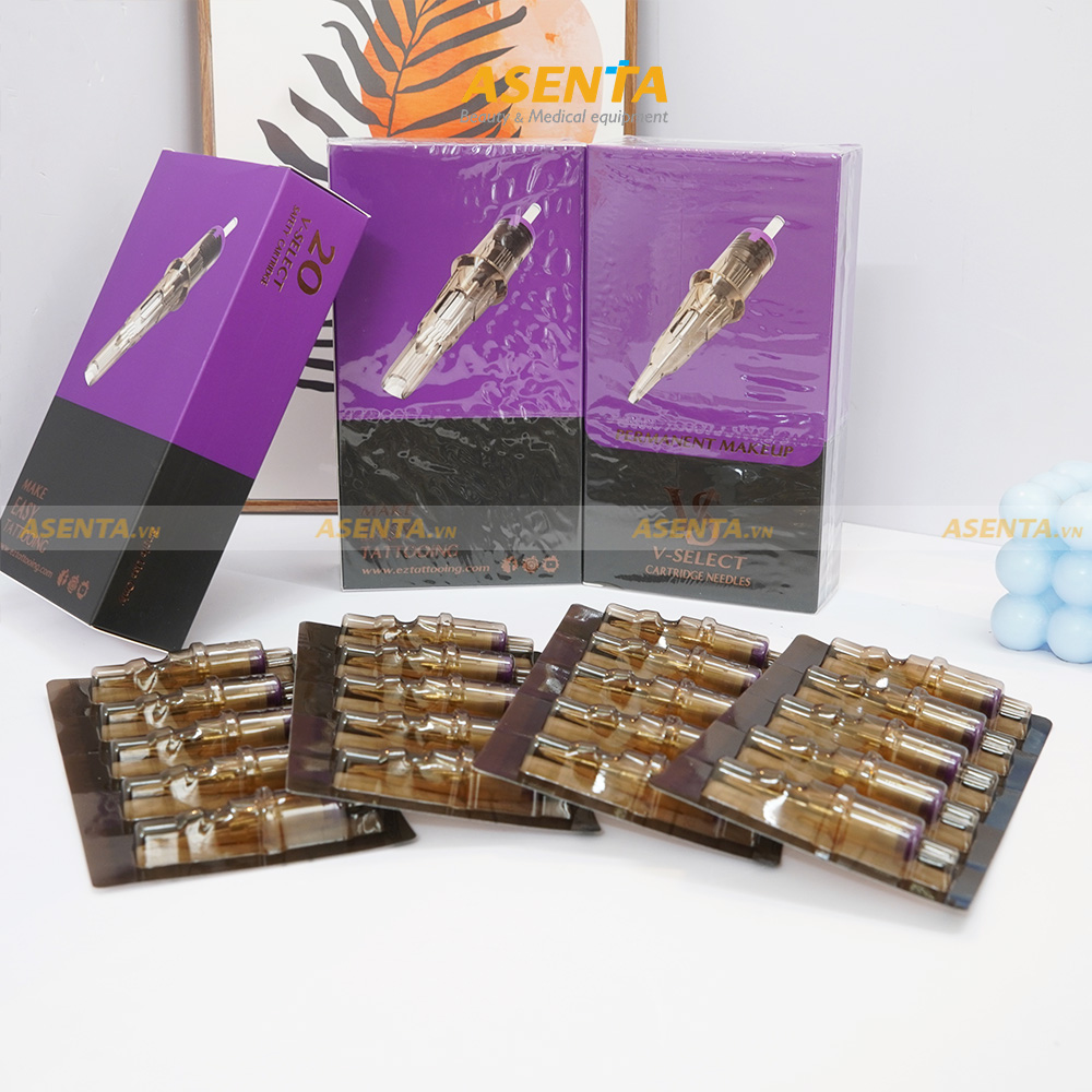 [Lẻ 5 kim] Kim máy pen phun xăm thẩm mỹ Ez VS V-sellect Asenta
