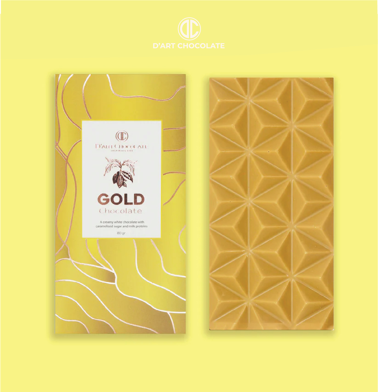 Thanh Socola Gold D'Art Chocolate 80g