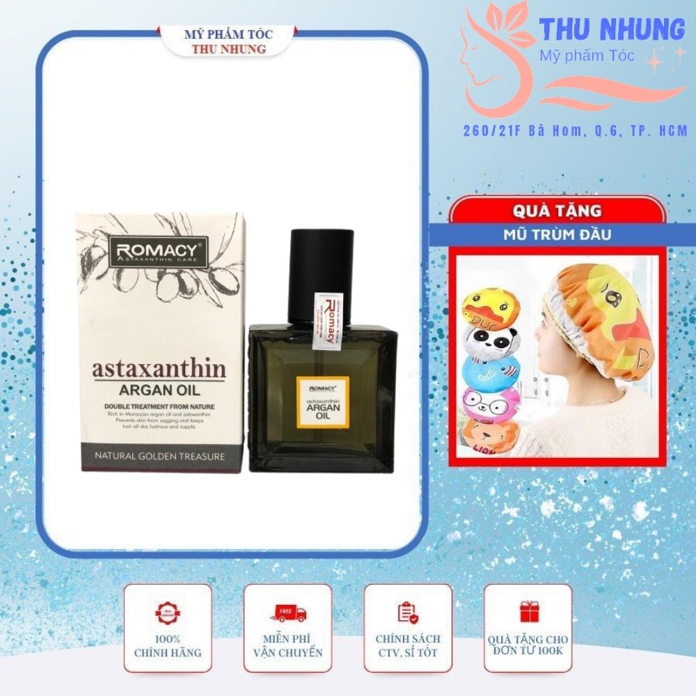 Tinh dầu dưỡng tóc romacy astaxanthin argan oil 55ml