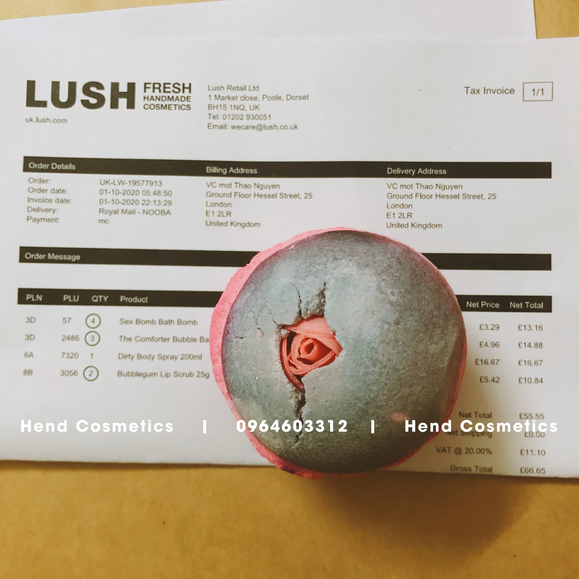 Bom tắm Lush - S.e.x bomb
