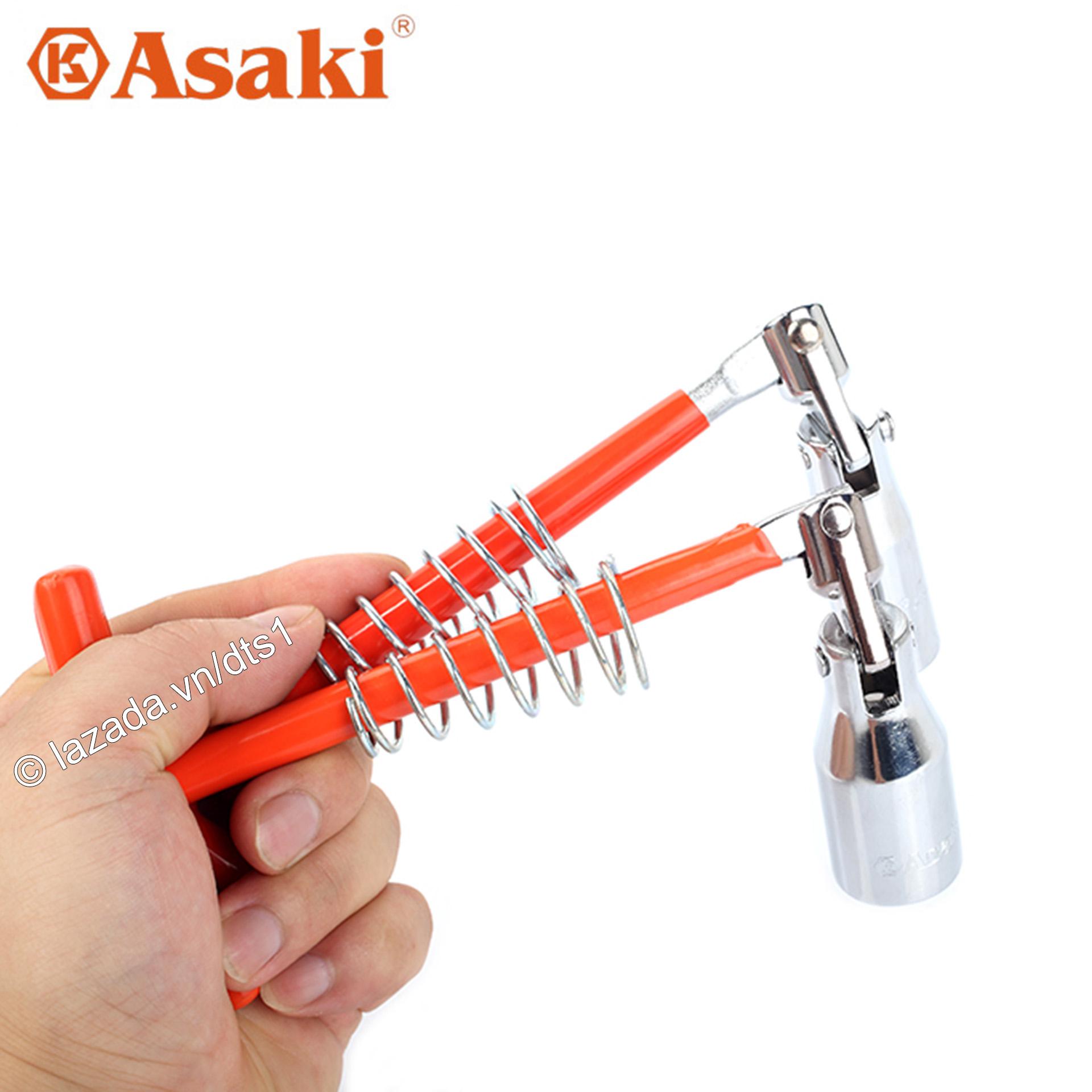 Tay mở bugi 21mm đầu bẻ Asaki AK-7607