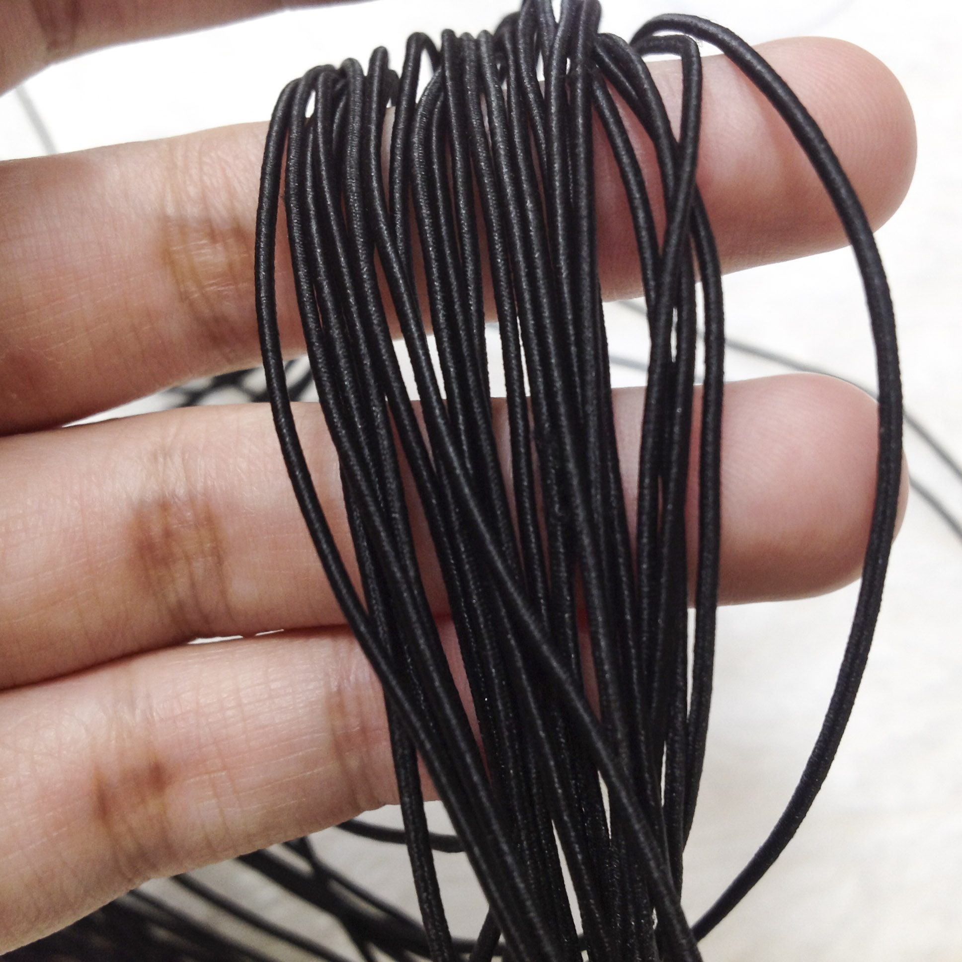 Dây thun tròn dẹp bóng đẹp may mặc quần áo phụ liệu may size 2mm làm đồ thủ công handmade [THUN RÚT ÁO QUẦN]