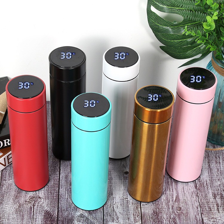 Ly giữ nhiệt, bình giữ nhiệt Inox cao cấp hiển thị nhiệt độ, bình giữ nhiệt hiển thị nhiệt độ giữ nhiệt đến 24 tiếng, bảo hành 1 năm