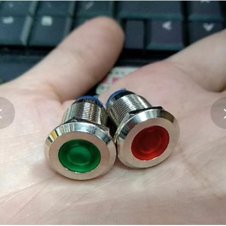 Lk điện tử Ước Thủy 1c Đèn báo chống nước phi 12mm điện 220v và 24v giá tốt nhấ.t
