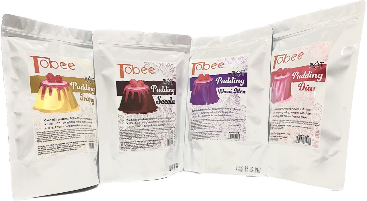 Plan Thơm Ngon- BỘT PUDDING TOBEE 1KG- Nhiều vị