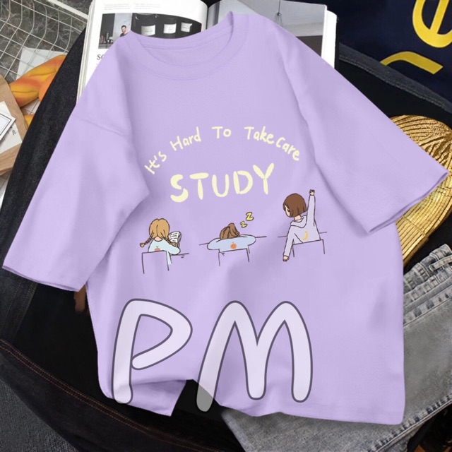 Áo ba bạn STUDY, áo kiểu nữ, áo thun nam nữ, quần khaki, quần nữ, sét bộ mặc ở nhà, áo thun tay dài, quần jean ống rộng- TIMON